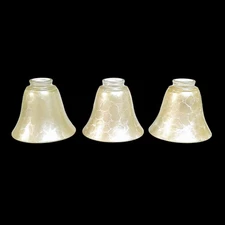 Set of 3 Pendant Shades 5.5" Tall 2" Top Opening