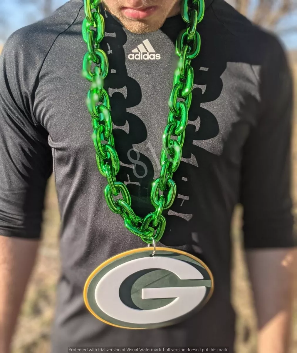 Green Bay Packers Fan Chain Giant Necklace Licensed NFL eBay