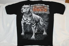 RUDE DOGS PITBULL CHAIN SKULL FENCE T-SHIRT