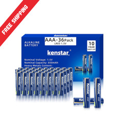 AAA Alkaline Batteries 36 Pack Powermax Battery 10 Year Shelf Life Long Lasting