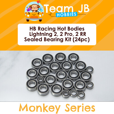 ホビーラジコン Hot Boddis lightnibg rr HB Racing Hot Bodies Lightning 2, 2 Pro, 2 RR - 24 Pc Rubber