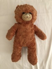 BUILD A BEAR Pumpkin Spice Orange Swirl Teddy Bear Plush Gold Glitter Nose