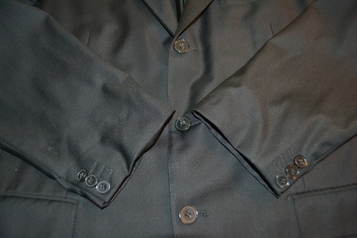 Ermenegildo Zegna Men Black Wool 3 Front Button Suit Sz 40R Wst 34x31 - Picture 10 of 22