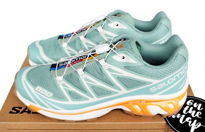 Salomon XT-6 Granite Green Blazing Orange UK 5 6 7 8 9 10 11 US