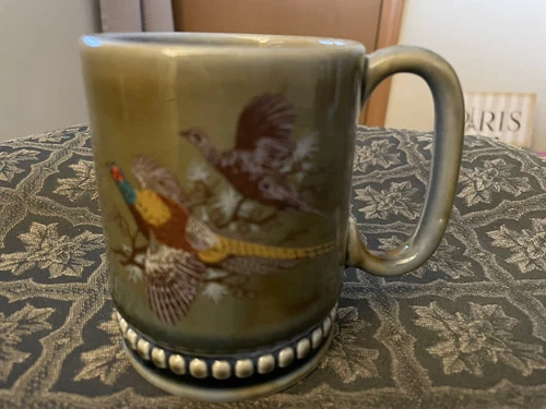 Irish Porcelain Pheasant Hunt 12 Oz Coffee Cup  Mug
