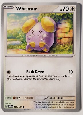 Whismur 148/182 NM / M - Paradox Rift Pokemon Card - Sui Art