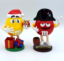 2x M&M Spender - Red Napoleon rot + Weihnachtsmann gelb - GEBRAUCHT - SAMMLER