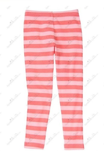Gymboree Girls 5 Snowflake Glamour Pink Striped Leggings NWT Vintage - Picture 2 of 2