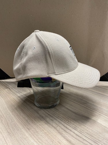 Nike Tiger Woods Collection TW Logo Golf FlexFit Hat Cap Stretch Beige Size L/XL - Picture 3 of 12