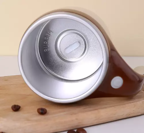 TAZZA AUTO MESCOLANTE AUTOMATICA TERMICA MANTENIMENTO CALORE CON COPERCHIO SMART - Foto 3 di 7