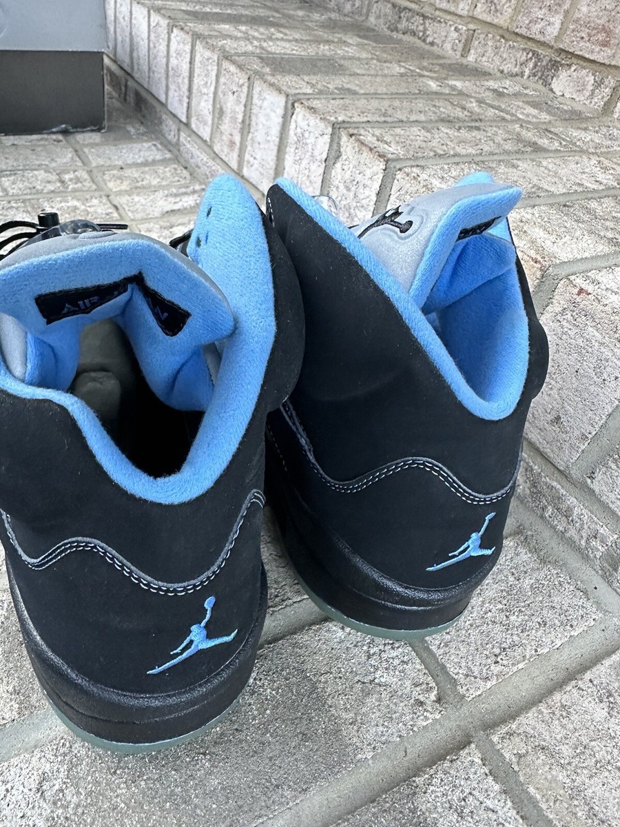 2006 Nike Air Jordan Retro V 5 LS Black/University Blue- 314259