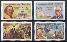 Dominica 1982 George Washington sg 811/15  -MNH