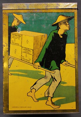Rarität! Alte Selten Blechdose ''Extra Choicest Tea!'' Teedose - Italien, 1900