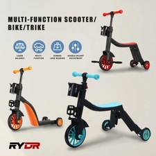 6 IN 1 Kids Scooter Tricycle Trike Convertible 3 Wheels Balance Bike Walker