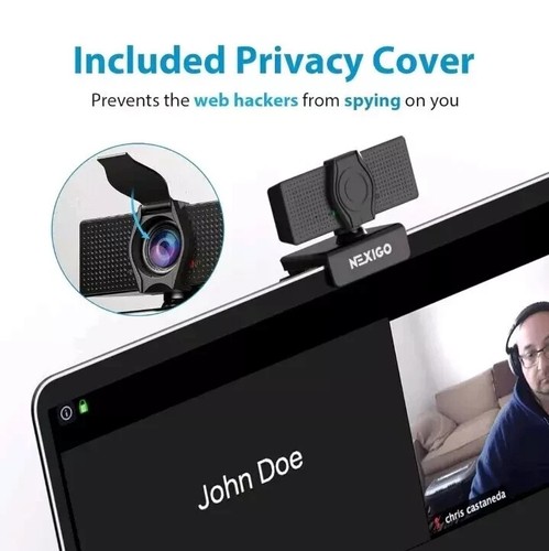 NEW NexiGo N60 1080P Webcam with Microphone Adjustable FOV Zoom Software Control - Photo 3/6