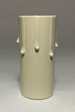 New 2" Antique Style Paper Board Candle Cover, Ivory Color, Candelabra #CC971i