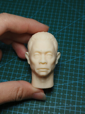 1:12 Chia-Liang Liu Head Sculpt Carved For 6'' Male Action Figure Body Toys