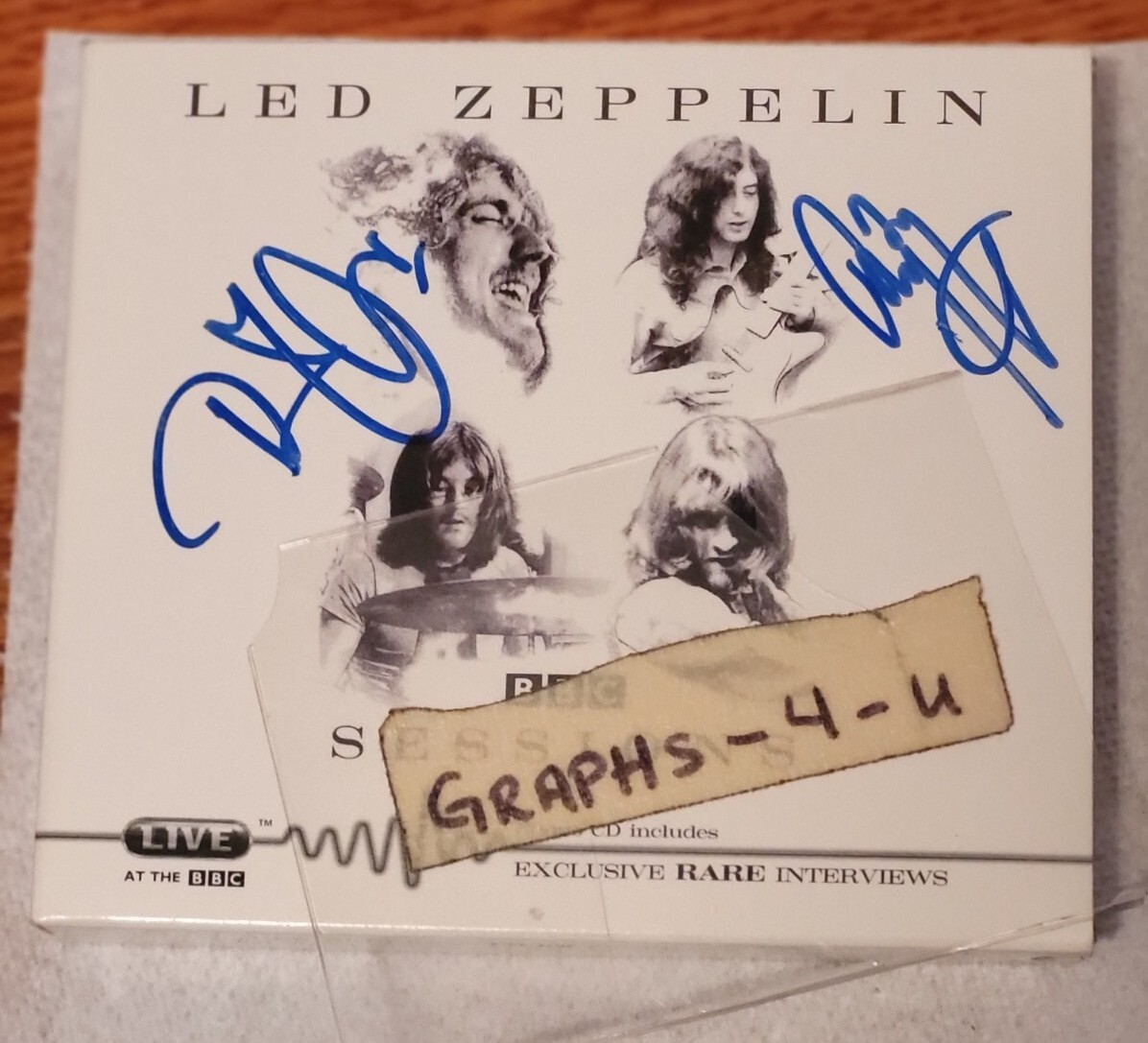Led Zeppelin Signed Robert Plant Jimmy Page Autograph COA | eBay