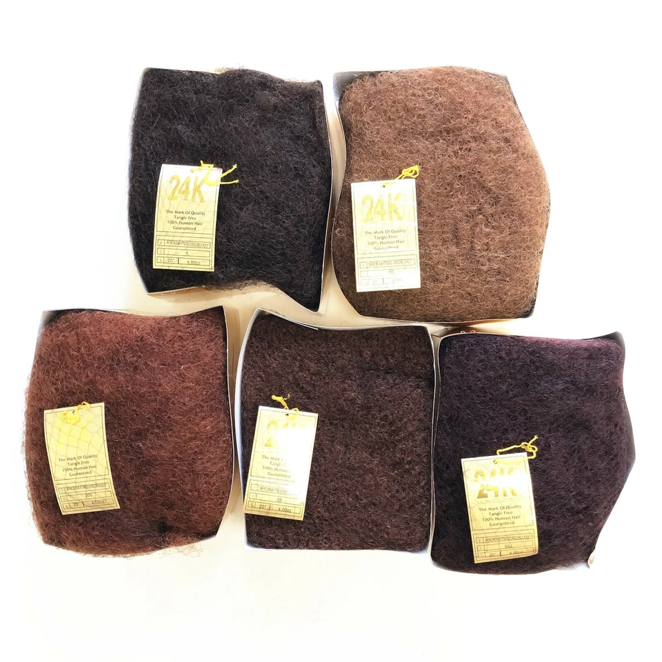 24K Afro Kinky Twist Dred Bulk 14'' & 20'' 100% Human Hair 4 oz. - Image 2 of 4