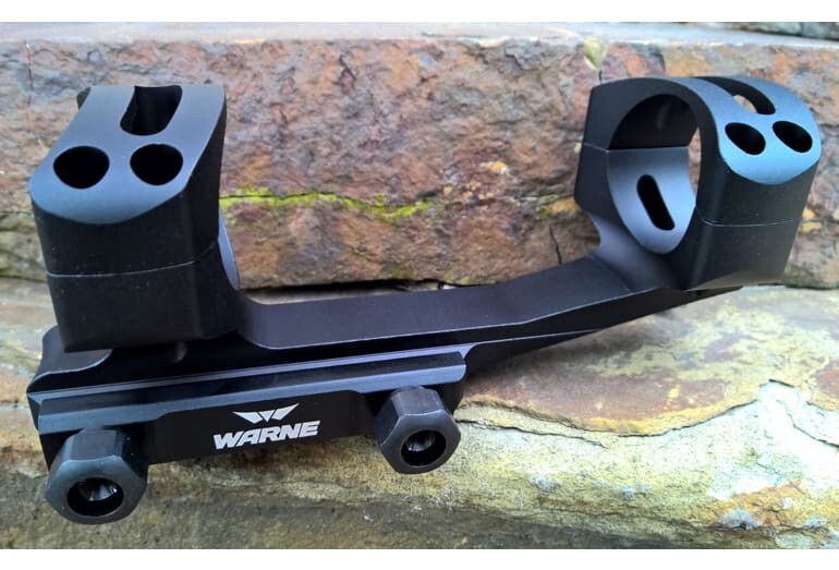 Warne Gen 2 - Extended Skeletonized 30mm MSR Mount - Black XSKEL30TW