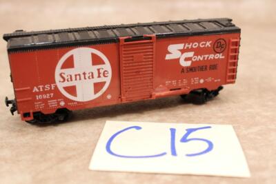C15B VINTAGE LIFE LIKE HO SCALE BOXCAR ATSF 16927 SANTA FE SHOCK CONTROL