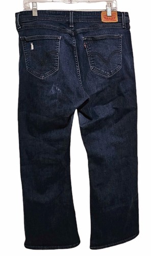 Levi's 529 Curvy Bootcut Jeans Damen Low Rise Stretch Denim Distressed 33 LESEN - Bild 5 von 12