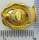 Vintage KJL Signed 5 Pairs Exchangeable Oval Shape Goldtone Clip on Earrings #35 — photo 3