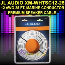 JL AUDIO XM-WHTSC12-25 90253 12 GAUGE AWG 25 FEET WHITE MARINE SPEAKER WIRE