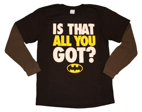 DC Comics ☆ Batman Logo "Is That All You Got?" Langarmshirt ☆ Jungen 4-16 - Bild 2 von 7