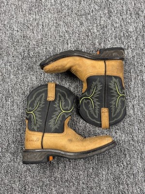 Ariat Boots Boy 4 Youth WorkHog XT Wide Leather Square Toe Western Workwear