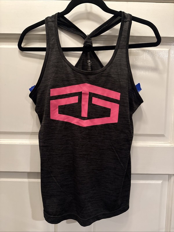 Tapout Sleeveless Tank Top Shirt Black Pink Logo Childs Small Size S Ch