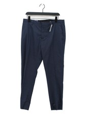Pantalone tuta uomo Burton W 36 in poliestere blu nuovo con etichette