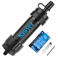 2 - Sawyer Products SP105 MINI Water Filtration System Single Black