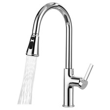 Kitchen Faucet with Pull Down Sprayer Tall Single Handle High Arc Kitchen Sin...