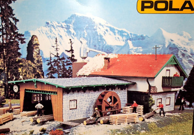 Pola HO-Scale Sawmill (B812) Railroad Structure (Open Box)