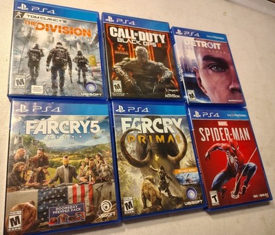 PS4 Game Lot Used Games The Division Spiderman Farcry 5 Primal Call Of Duty