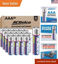 ACDelco 20-Count AAA Batteries - Super Alkaline Power, 10- Shelf Life