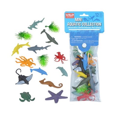 Wild Republic Polybag Mini Wasser Tiere 12 Arten Spielfiguren Geschenktüte