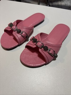 Die Balenciaga Le Cagole Leder Sandalen Rosa Gr. 37 Damen Gebraucht - Gut