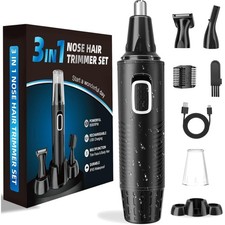 Professioneller USB Nasenhaarschneider, Wasse...