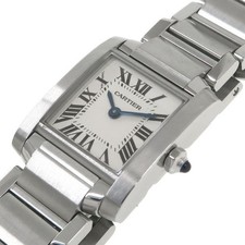 CARTIER Tank Française Sm W51008Q3 Ladies Used Watch #1123518 7