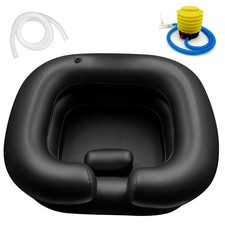 Inflatable Hair Washing Shampoo Basin Portable Hair Washing Bowl for Bedridde...
