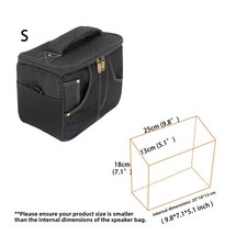 Borsa Attrezzatura Audio Chitarra Elettrica Custodia Cotone Tracolla 25 13 18cm Interno