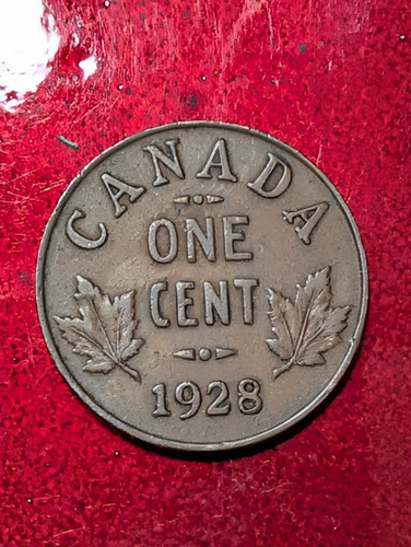 1928 KANADA 1 ONE CENT GEORGE V #164 - Bild 2 von 2