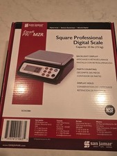 escali square professional scale scdg33bk