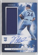 2021 Panini Chronicles Origins Rookie Jumbo Material 48/99 Nate Pearson Auto 2t9