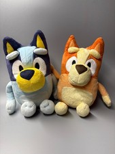 Talking BLUEY And BINGO 12" PLUSH Lot Of 2 Tested Both Work Great Moose Toys