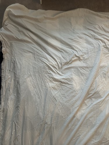 Pottery Barn 1000 Thread Count Full / Queen Duvet Cover White NWT