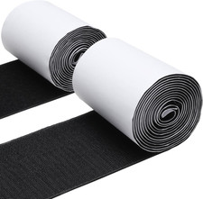 4.4 Inches X 7 Feet Strong Sticky Back Heavy Duty Hook and Tape with Adhesive