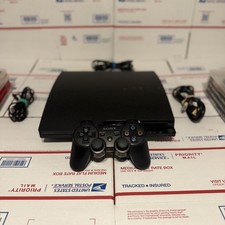 Sony PlayStation 3 Slim 120GB CECH-2001A Bundle 1 Controller  10 games W/Cords